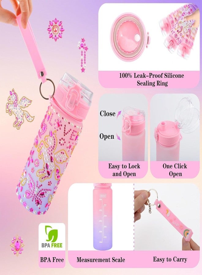 Coosilion Valentines Day Gifts for Girls 5 6 7 8 9 10 11 Years-Decorate Your Own Water Bottle Kits for Girls, DIY Drinking Bottle Arts Crafts for Teen Kids Ages 4-12, School Birthday Easter Gifts with Sticker - Image 4